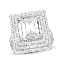 Üç Sıralı Baget Altın Yüzük