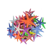Tahtakaletoptanci Polyester Deniz Yıldızı 6 Cm - 9 Cm (50 Adet) Karışık Renk