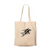Hayabusa Logo Text Krem Kanvas Bez Çanta
