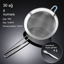 Aircraft Carrier Jzcat Un Elek 30 Gözlü 304 Paslanmaz Çelik Elek-18cm