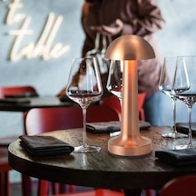 Yemek Masası Lambası Şarjlı Otel Restoran Cafe Masa Lambası Dimmerli Dekoratif Abajur Cata Lizbon Dokunmatik Sunum Lambası 3 Kademeli Işık Modu Restaurant Masa Üstü Lamba Diğer