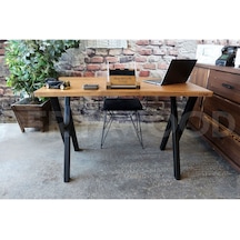 Ahşap Çalışma Ve Bilgisayar Masası-70x160x76 Cm Açık Ceviz