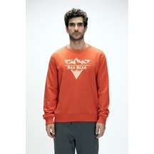 Bad Bear Erkek Sweatshırt Mountaın Crewneck 25.02.12.027 Turuncu