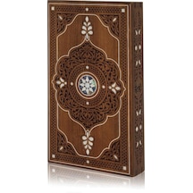 Helena Wood Art Topkapı Sedef Kakma Oymalı Nakışlı Ahşap Tavla Se
