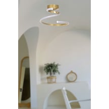 Sion Modern Tasarım - Salon - Hol - Antre - Çocuk Odası - Eskitme Renk Tekli Ledli Avize Eskitme