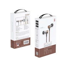 Metalik Stereo Mikrofonlu Kulaklık 1.2m Kahverengi Gm-999k