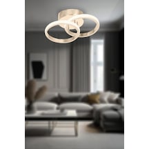 Eray Aydınlatma 9242 Ledli Gold Plofonyer Avize Sarı