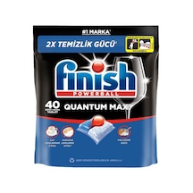 Finish Quantum Max Tablet 40lı Güçlü Leke Çıkarıcı Bulaşık Makinesi Deterjanı 5'li Avantaj Pake Tarı