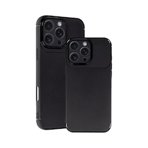Mey İthalat İphone 16 Pro Kılıf Auto Focus Karbon Kapak - Siyah Diğer