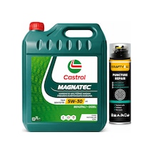 Castrol Motor Yağı Magnatec 5W-30 A5 7 L +  Lastik Tamir Kiti 400 ML