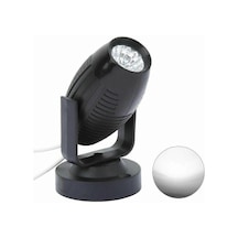 Ac 85-265v Led Sahne Işığı Mini Spot Işığı 7 Renk Mevcut Renkli Işık Siyah Gövde Ada