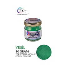 Sedefli Metalik Toz Pigment Boya / Yeşil / Epoksi Için