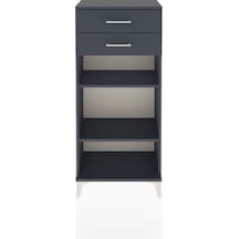 Arges Dolap 2 Raflı 2 Çekmeceli 60x30x134 Antrasit-antrasit Antrasit