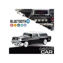 Ws-1955 Nostaljik Araba Şeklinde Bluetooth Hoparlör, Sd Kart, Usb, Fm Radyo, Şarjlı, Taşınabilir Speaker, Siyah