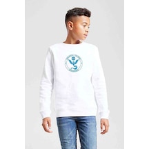 Tshirthane Riverdale Team Mystic Pokemon Go Baskılı Unisex Çocuk Beyaz Sweat Beyaz