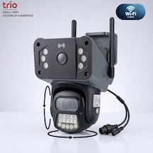 Trio Tr-wx249 Ptz Çift Lens Wifi 12v Ip66 Güvenlik Kamerası 3 Görüntü Veesky Uygulama