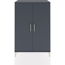 Hyperion Dolap 2 Kapaklı Tek Askılı 88x44x134 Antrasit-antrasit Antrasit