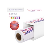PlotterSarf® Cotton Kanvas Parlak %100 Pamuk Tuval 380G 62 CM x 20 M