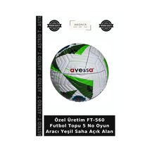 Özel Üretim Ft-560 Futbol Topu 5 No Oyun Aracı Yeşil Saha Açık Alan Çok Renkli