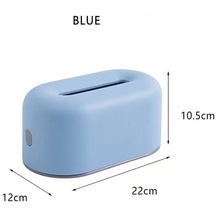 Mavi-yaratıcı Oturma Odası Sehpa Doku Kutusu Plastik Yatak Odası Masaüstü Peçetelik Su Geçirmez Mutfak Banyo Kağıt Tutucu