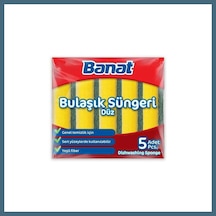 Bezos Düz Bulaşık Süngeri 5li Agc