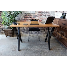 Ahşap Çalışma Ve Bilgisayar Masası-80x200x76 Cm Açık Ceviz