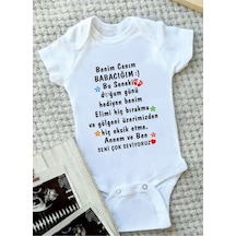 Babylimon Babaya Özel Doğum Günü Zıbın Beyaz - 132151307 Beyaz