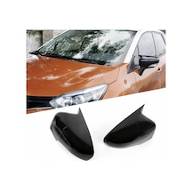 Renault Captur 2013-2019 Batman Yarasa Ayna Kapağı Parlak Siyah Sportif Yan Ayna Kaplaması