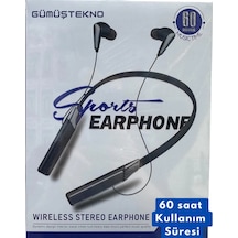 60 Saat Şarjlı Boyuna Takılan Kablosuz Bluetooth Kulaklık Sporcu Ios Android Uyumlu Bulututlu