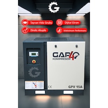 Gap Kompresör Vidalı Hava Kompresörü 15 HP Tek Makine GPV15a Gap Kompresör Vidalı Hava Kompresörü 15 HP Tek Makine GPV15a
