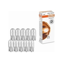 12v 5w Dipsiz Ampul, 10 Adet Paket İçinde, 2825 W5w T10 Modeli