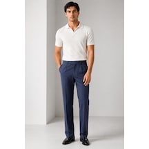Bihan Store Erkek Pilesiz Albacata Kumaş Pantolon - Klasik Kesim, Rahat Kalıp, Dört Mevsimlik Arg 5029 6