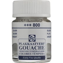 Talens Guaj Boya Cam Şişe 16Ml 800 Silver Metalik.Yaldız Silver Metalik Yaldız