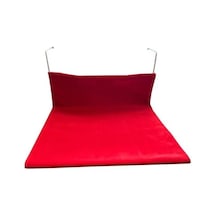 Peluş Kedi Kalorifer Yatağı - Kırmızı Açık Bej