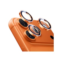 İphone 17 Pro Max/17 Pro Kamera Lens Koruyucu, 1 Paket, Turuncu