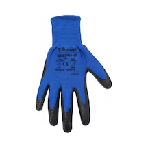 20 Adet Vıo Zebra 2511 Mavi Siyah İş Eldiveni 10xl