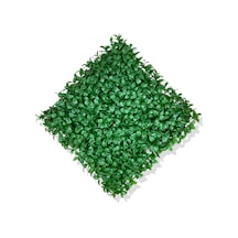 Cihan Çiçekçilik Yapay Yeşil Limon Yaprağı Bitki Duvar Kaplama 50x50 Cm Beyaz- Yeşil