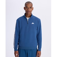Kappa Authentic 222 Banda Pulliogt Erkek Petrol Mavisi Regular Sweatshirt