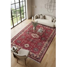 Dekoratif Halı Kaymaz Taban Leke Tutmaz Yıkanabilir Kilim Özel Ölçü Salon Halısı 3029