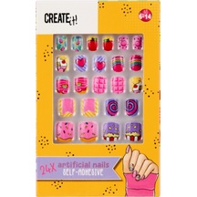 Create It Takma Tırnak Seti - Popcorn - Candy Explosion