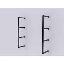 Metal Duvar Rafı Ahşap Kütük Masif Raf Tutacağı