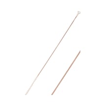 Gümüş Rose 1,4 Mm Kalınlığında İtalyan Yassı Bileklik Sgtl10096Ro