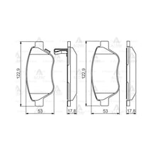 1605359 Fren Balata Corsa D 06 1.0-1.2-1.4-1.3d 75hp Ön