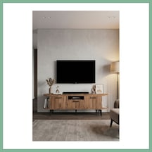 Bşkvirgo Mira Tv Sehpası Suntalam Siyah 160x35 Cm Bsk2026