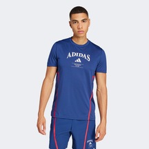 Adidas Designed For Legacy Erkek Mavi Antrenman T-shirt Jı6353 Mavi