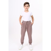 Toontoy Kids Toontoy Erkek Çocuk Baskılı Eşofman Alt Acı Kahverengi