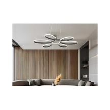 Stella Modern Ledli Siyah Spor Avize Beyaz Işık Salon Mutfak Yatak Odası Avizesi