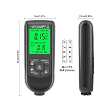 Hw-300pro Araba Boyası Film Otomatik Kalınlık Ölçer 0-2000um Fe & Nfe Kaplama Kalınlık Test Cihazı M Lisinya