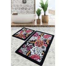 Floreale Banyo Halısı Djt 2 Li Set Çok Renkli