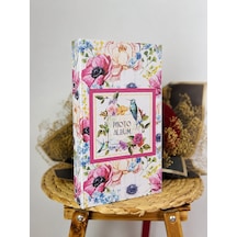 Rabsev RS307 Fotoğraf Albümü 10x15cm 300 Fotoğraf Kapasiteli Çiçekler Desenli Lüks Albüm